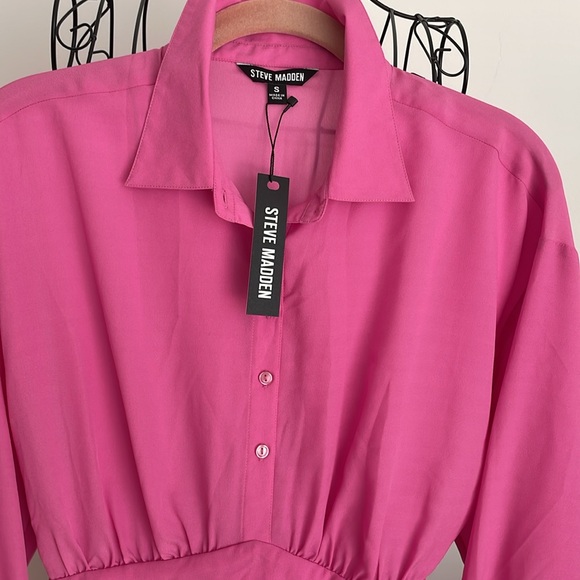 NWT STEVE MADDEN MINI SHIRTDRESS - Picture 3 of 5